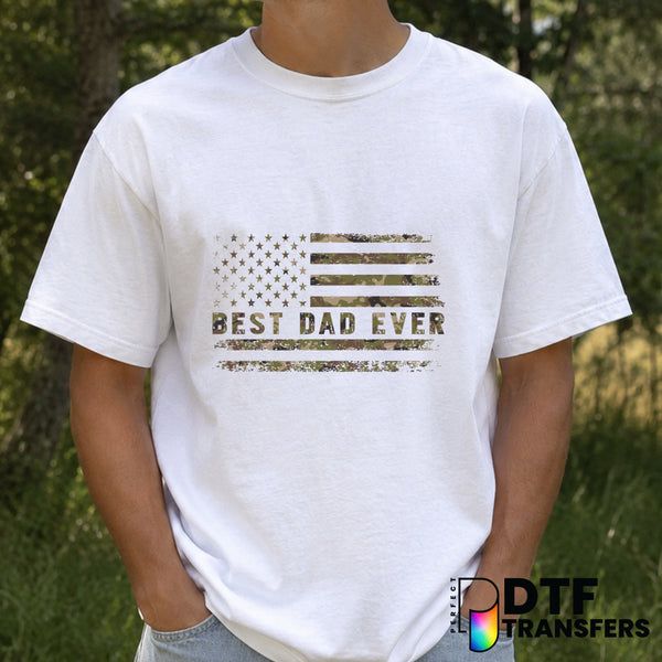 BEST DAD EVER – Father's Day DTF Transfer (view 1 of 2) – by Perfect DTF Transfers – Premade DTF Transfers – Father's Day,...