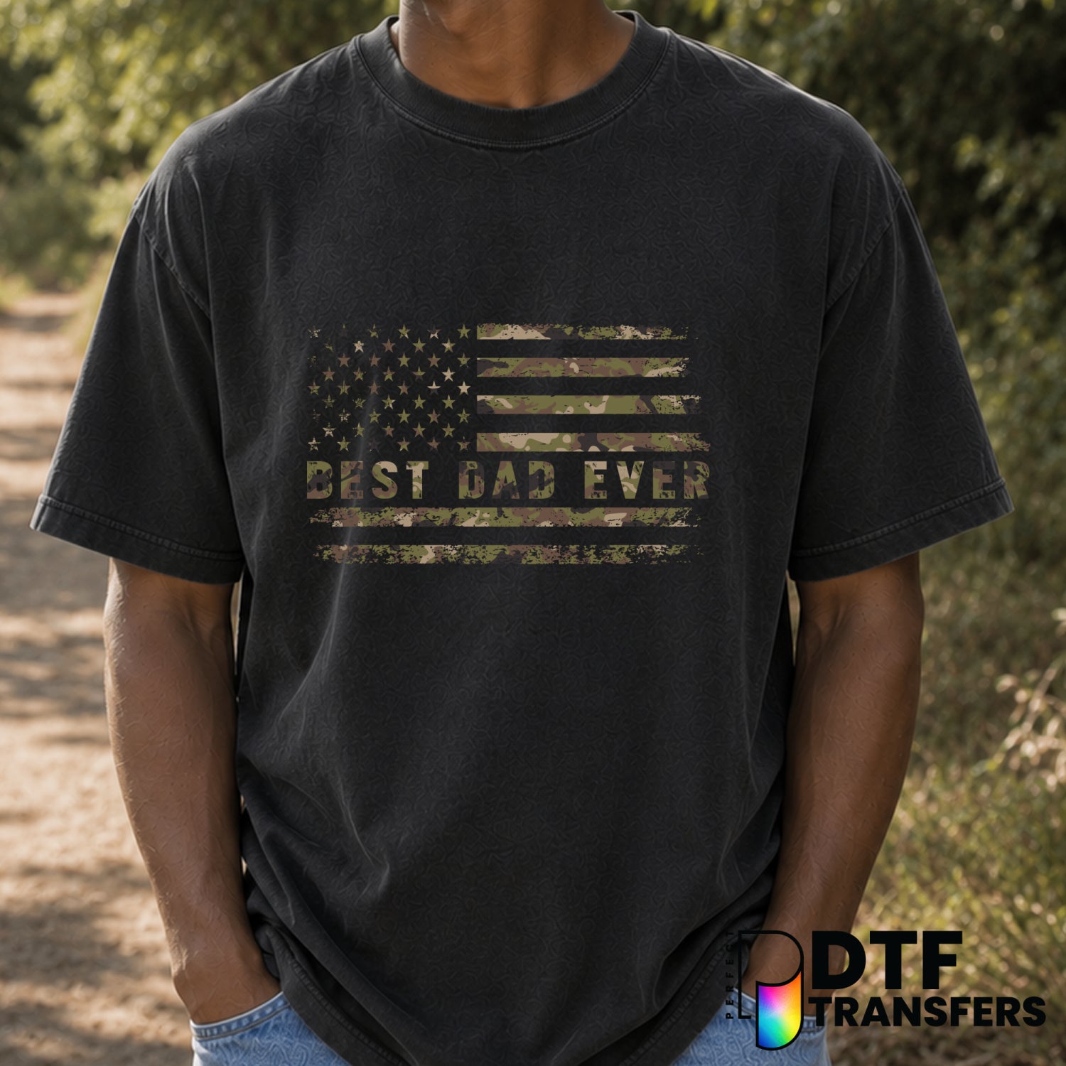 BEST DAD EVER – Father's Day DTF Transfer (view 2 of 2) – by Perfect DTF Transfers – Premade DTF Transfers – Father's Day,...