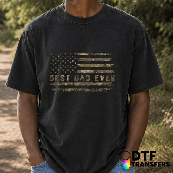 BEST DAD EVER – Father's Day DTF Transfer (view 2 of 2) – by Perfect DTF Transfers – Premade DTF Transfers – Father's Day,...