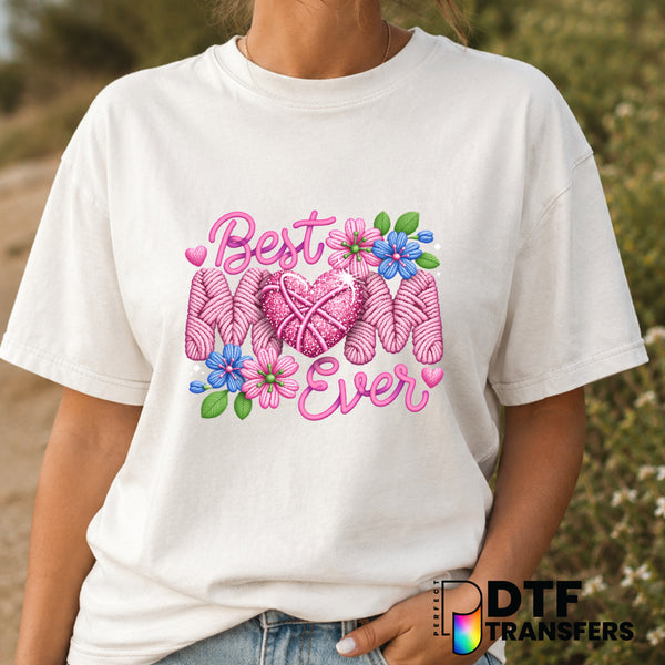 Best Mom Ever – Mother's Day DTF Transfer (view 2 of 2) – by Perfect DTF Transfers – Premade DTF Transfers – Mother's Day,...