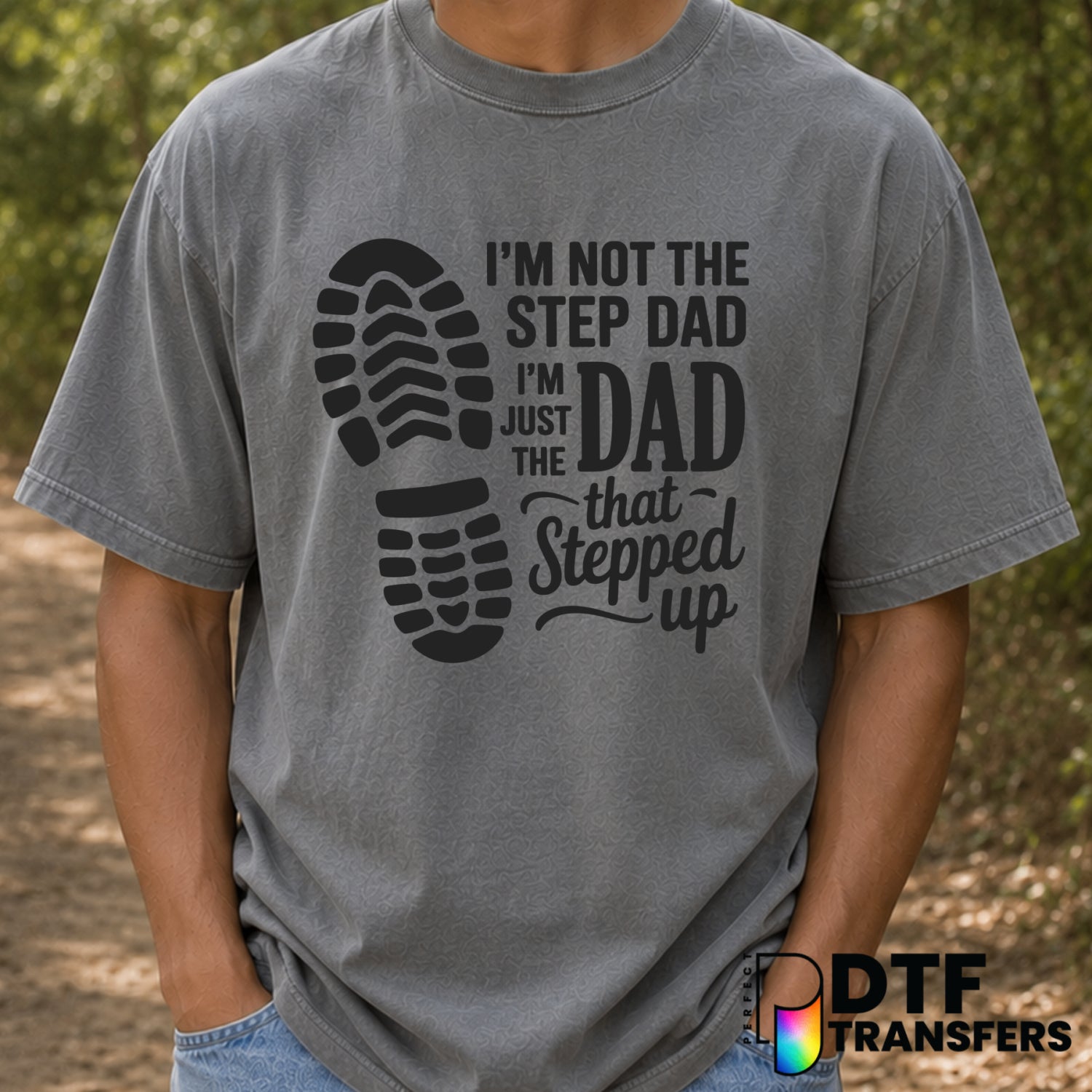 Best Stepdad Ever – Father's Day DTF Transfer (view 2 of 2) – by Perfect DTF Transfers – Premade DTF Transfers – Father's...