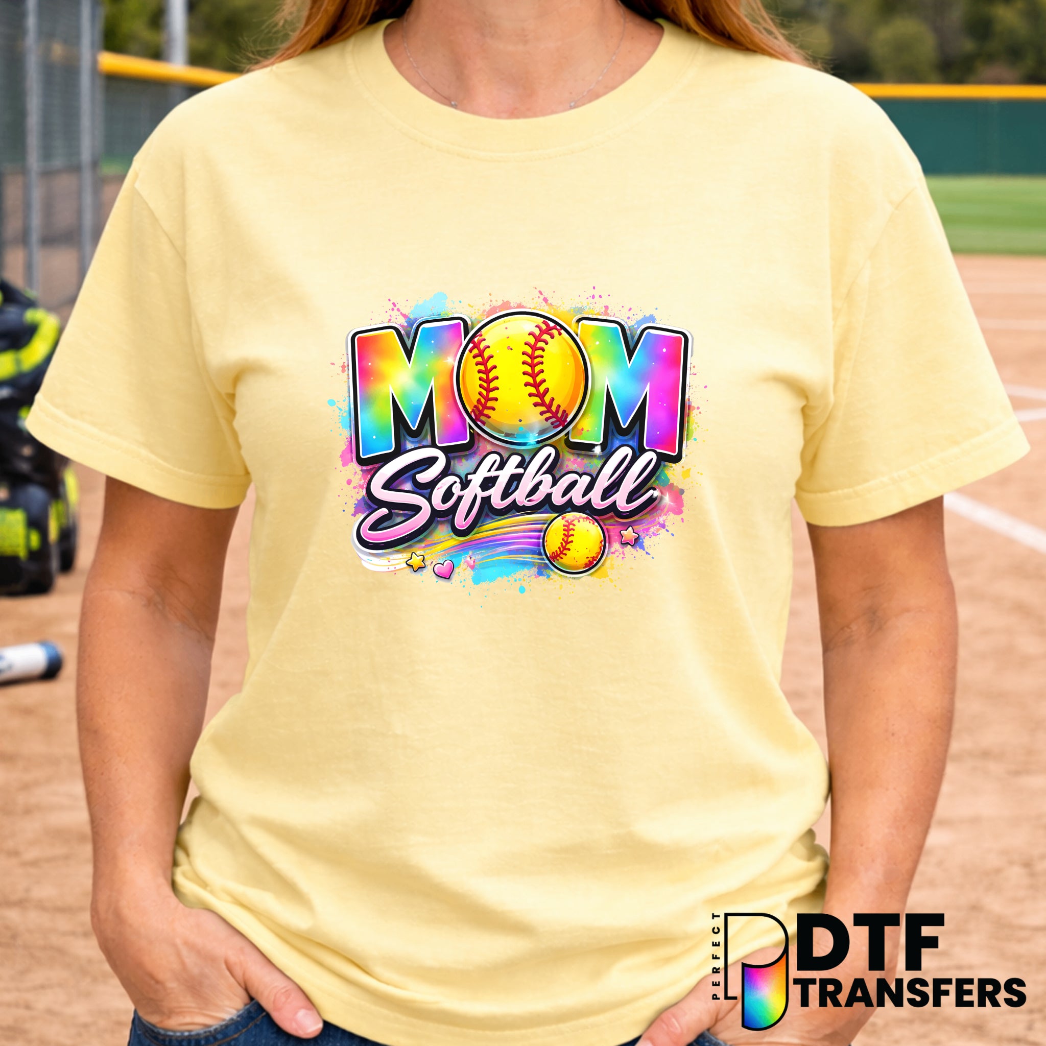 Softball Mom – Softball DTF Transfer