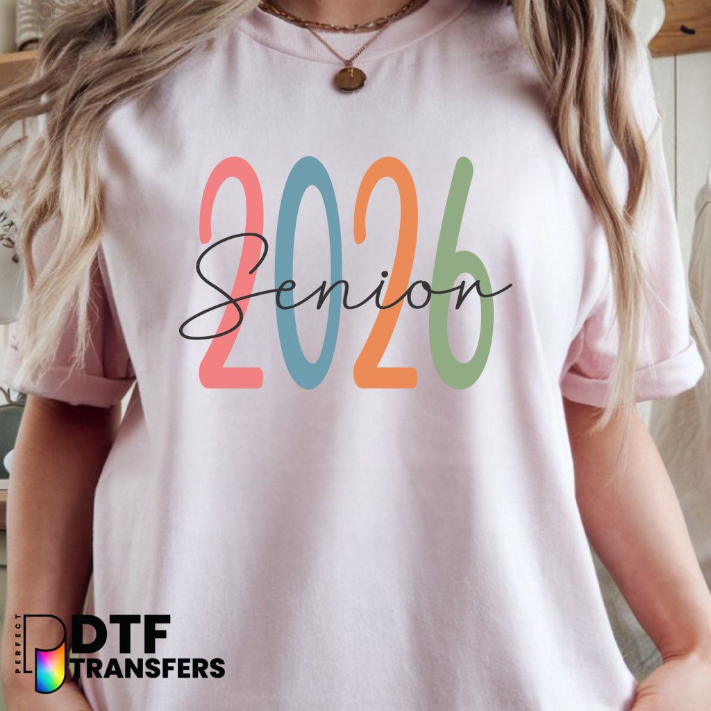 2026 Senior Pastel Colors – Teacher DTF Transfer