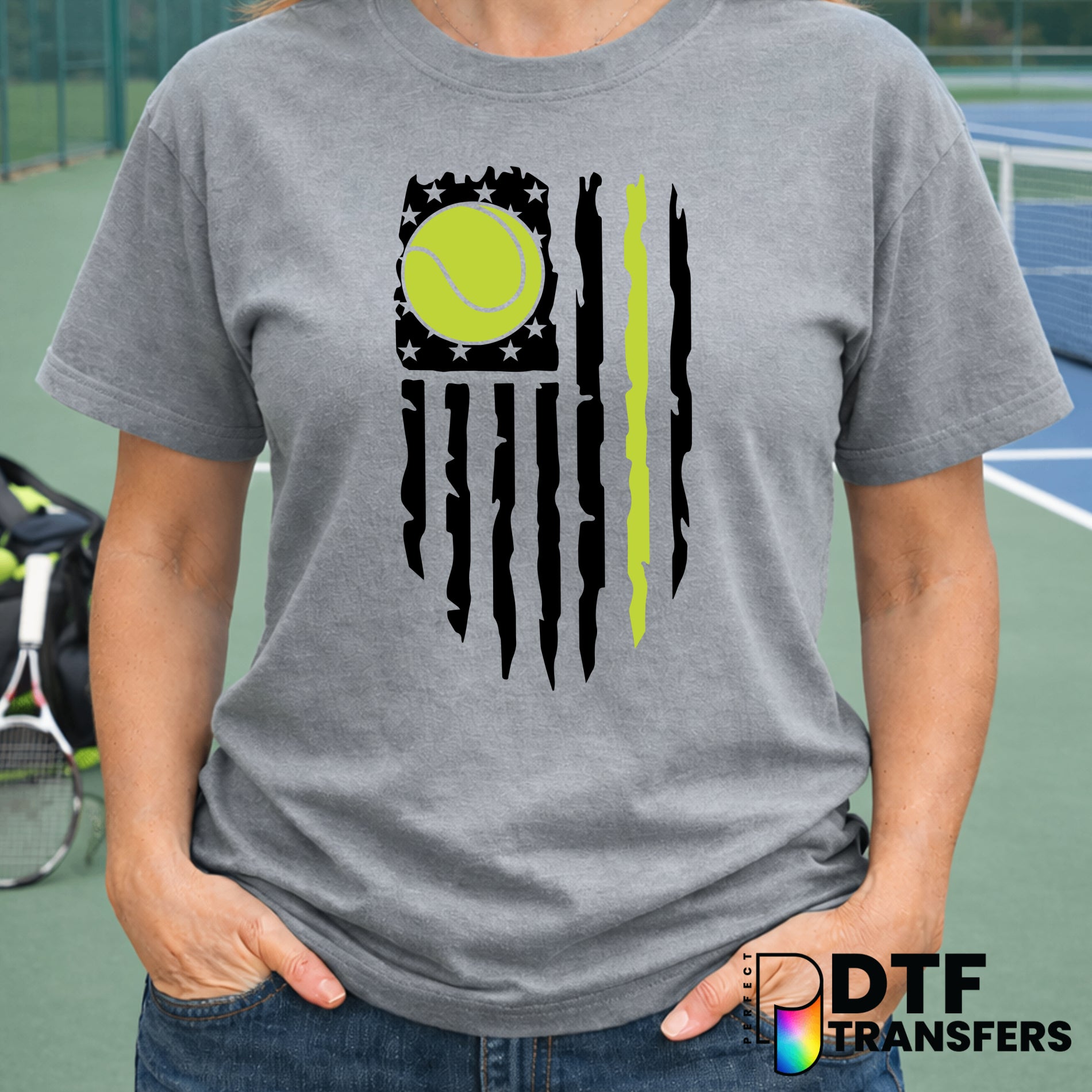 USA TENNIS – Tennis DTF Transfer