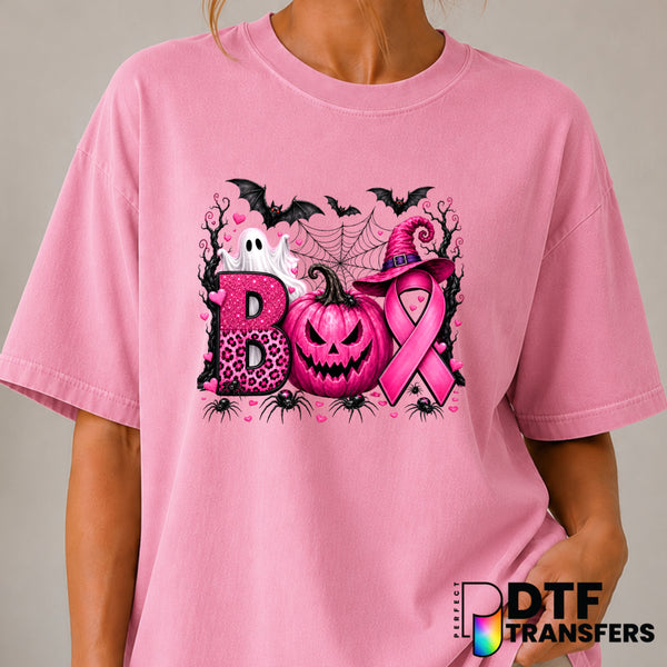 Boo Cancer – Cancer Awareness DTF Transfer (view 2 of 2) – by Perfect DTF Transfers – Premade DTF Transfers – Cancer Aware...