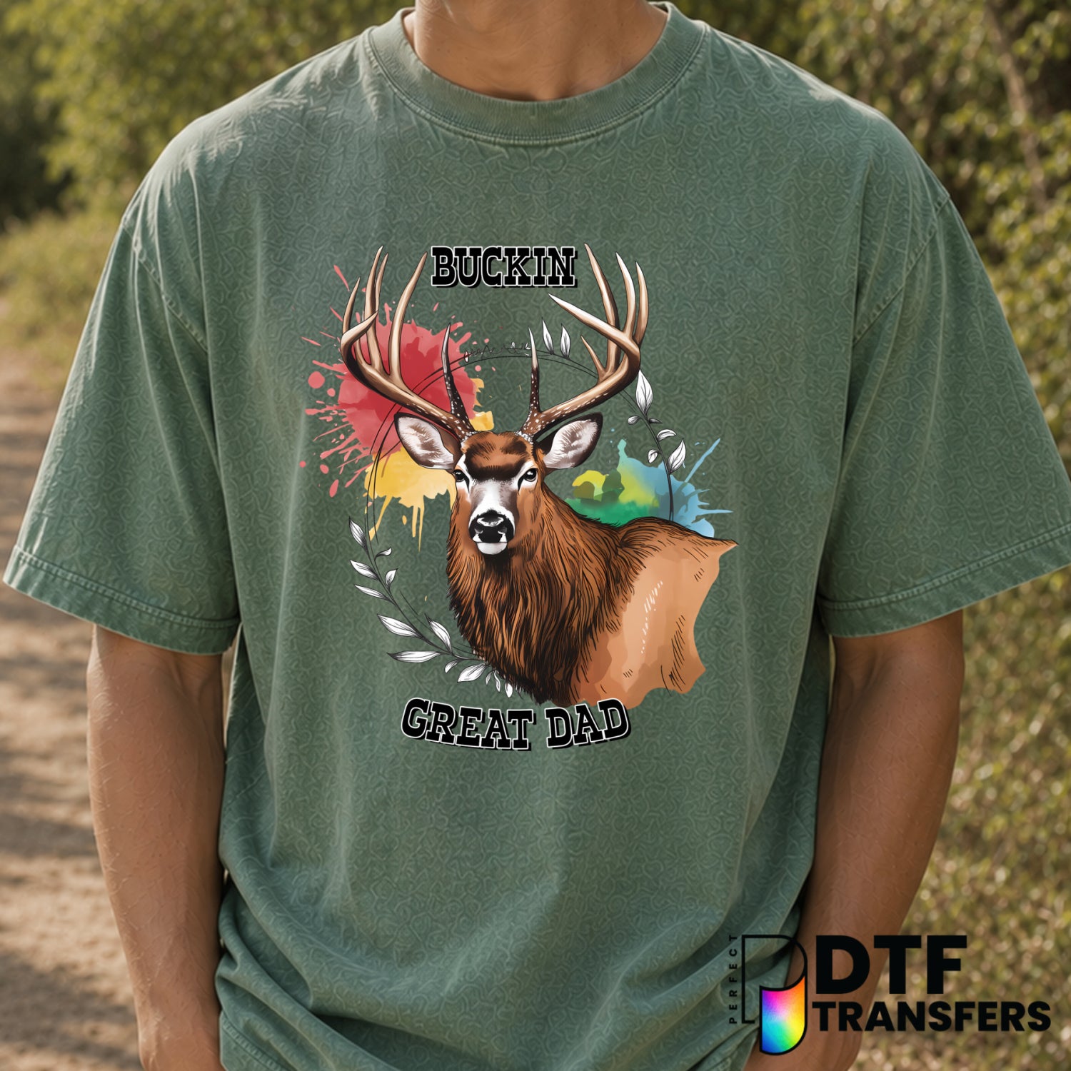 BUCKING GREAT DAD – Father's Day DTF Transfer (view 1 of 2) – by Perfect DTF Transfers – Premade DTF Transfers – Father's...