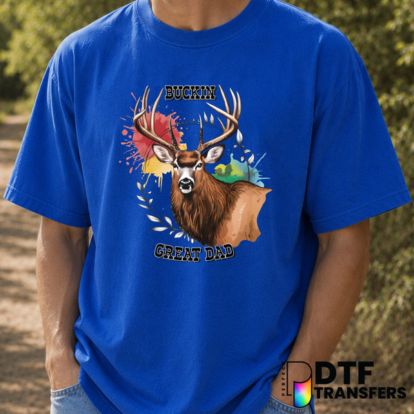 BUCKING GREAT DAD – Father's Day DTF Transfer (view 2 of 2) – by Perfect DTF Transfers – Premade DTF Transfers – Father's...
