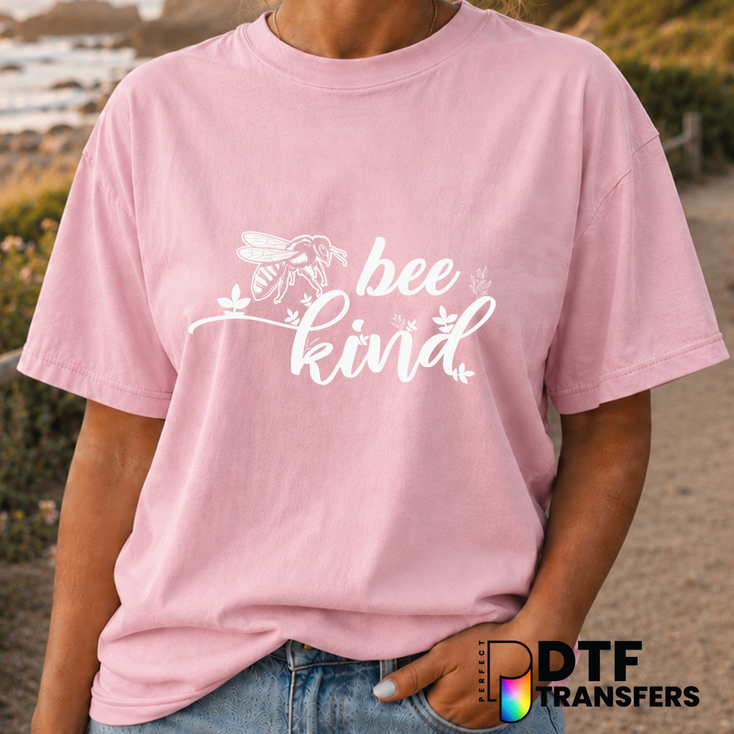 Bumble Bee Kind – Anti-Bullying DTF Transfer (view 2 of 2) – by Perfect DTF Transfers – Premade DTF Transfers – Anti-Bully...