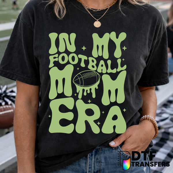 In my Football Mom Era Retro Groovy – Football DTF Transfer