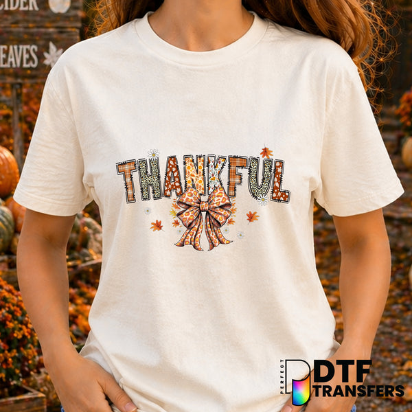 Thankful – Thanksgiving DTF Transfer