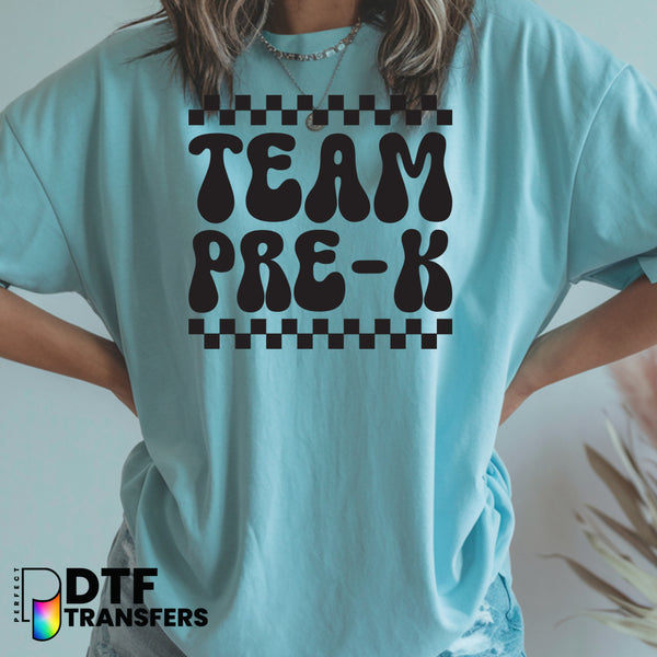 Retro Team Pre-K – Teacher DTF Transfer