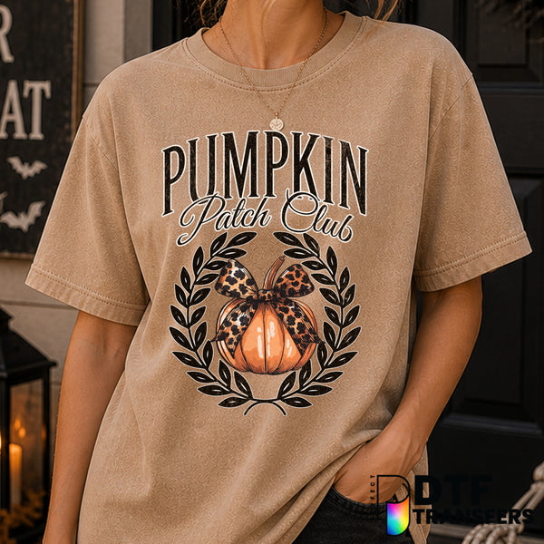 Pumpkin Patch Club EST 1970 – Halloween DTF Transfer