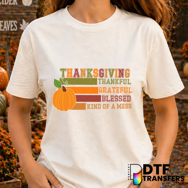 Thanksgiving Stacked Pumpkins – DTF Transfer