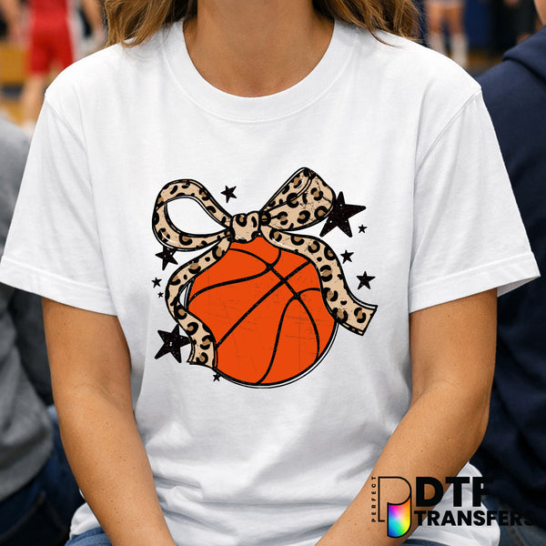 Leopard Coquette Basketball – DTF Transfer
