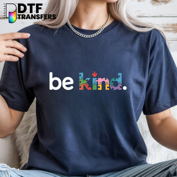 Be Kind Puzzle Letters – Special Education DTF Transfer