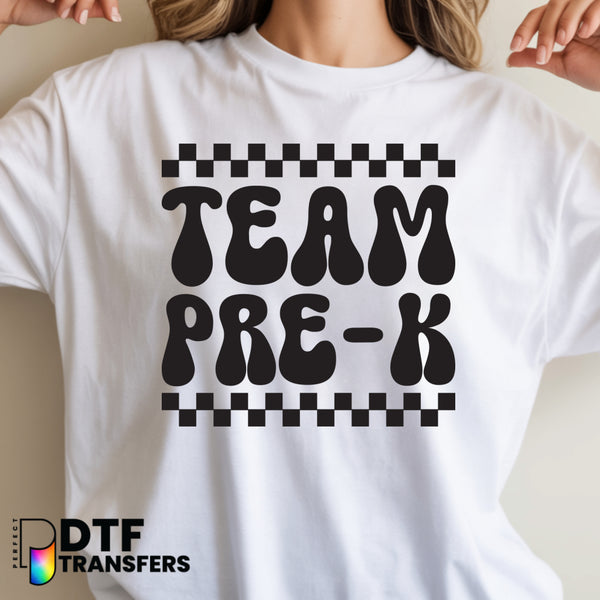 Retro Team Pre-K – Teacher DTF Transfer