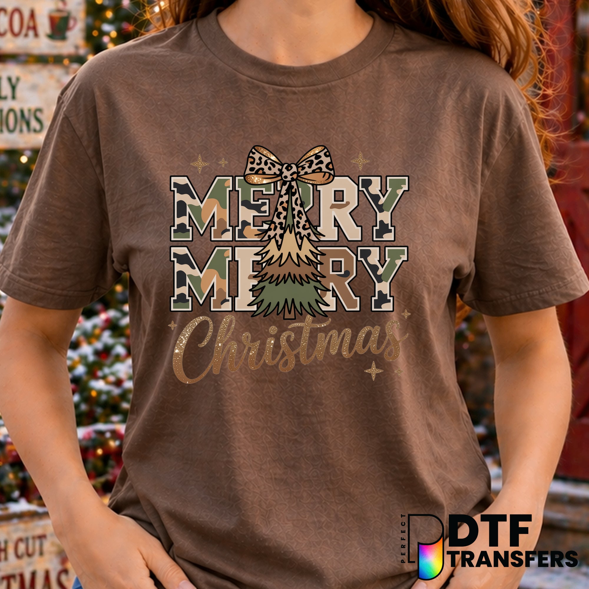 Merry Christmas – Christmas DTF Transfer