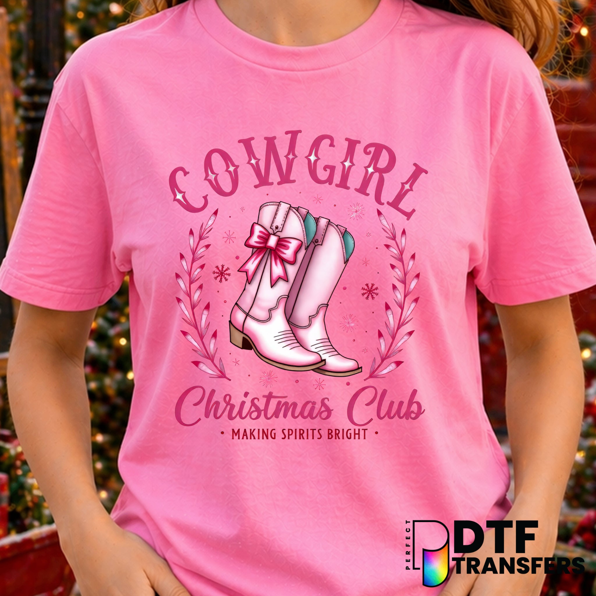 COWGIRL CHRISTMAS CLUB – Christmas DTF Transfer
