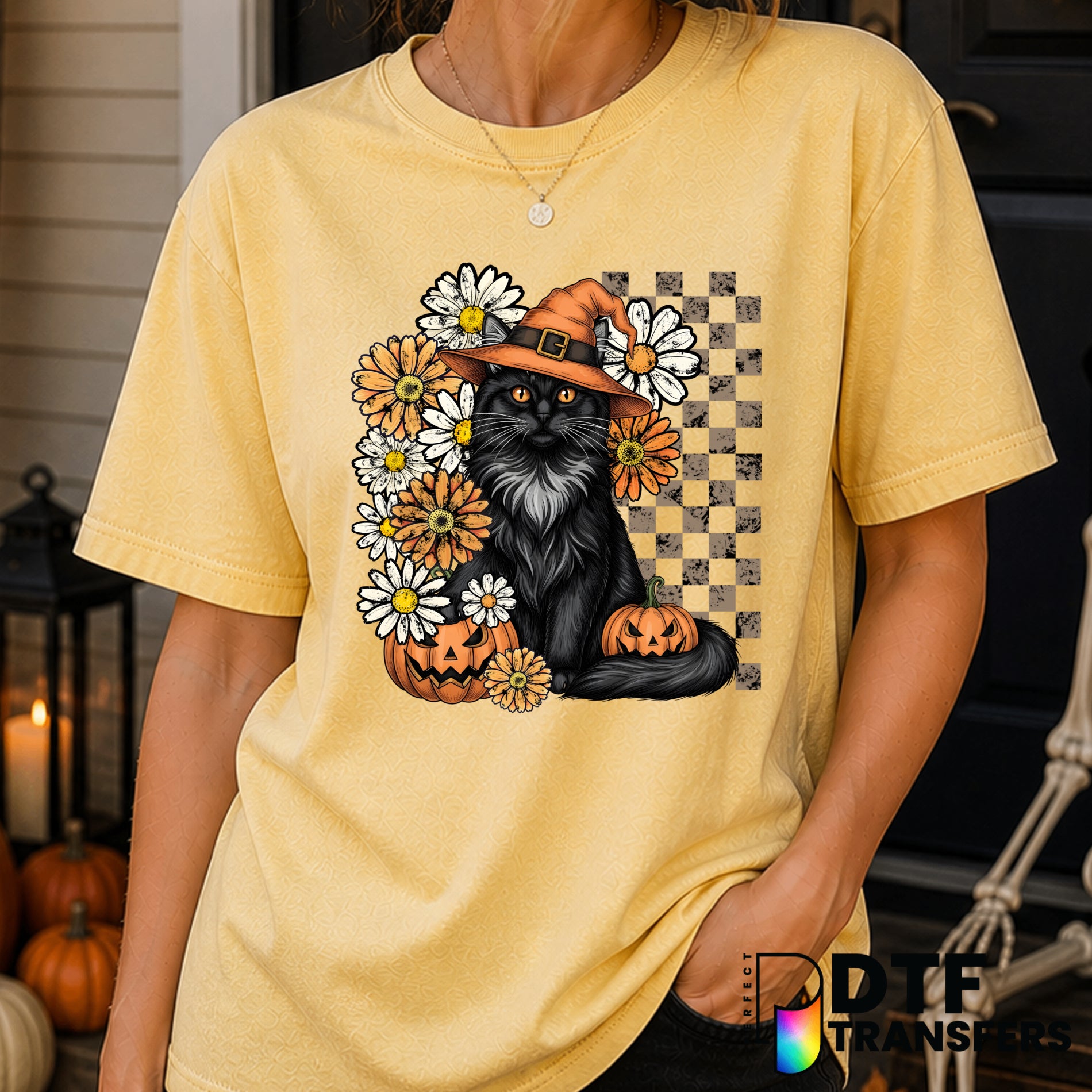Halloween Black Cat – Halloween DTF Transfer