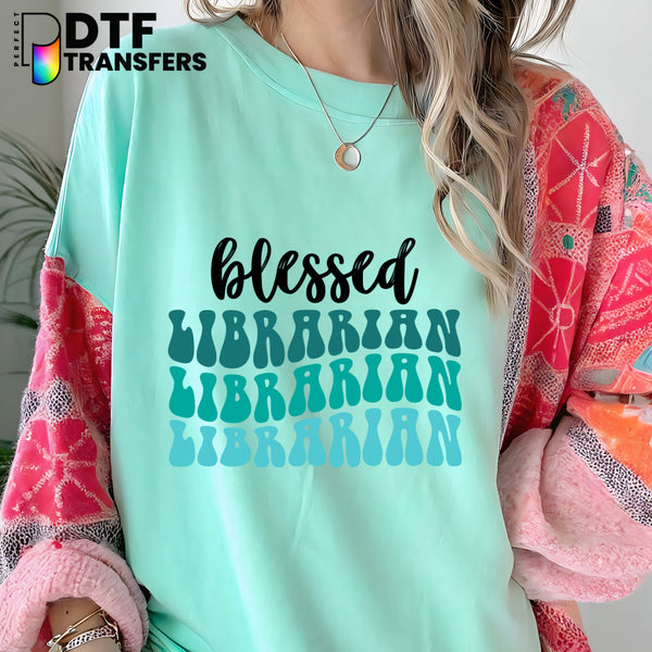 Blessed Librarian – Teacher DTF Transfer