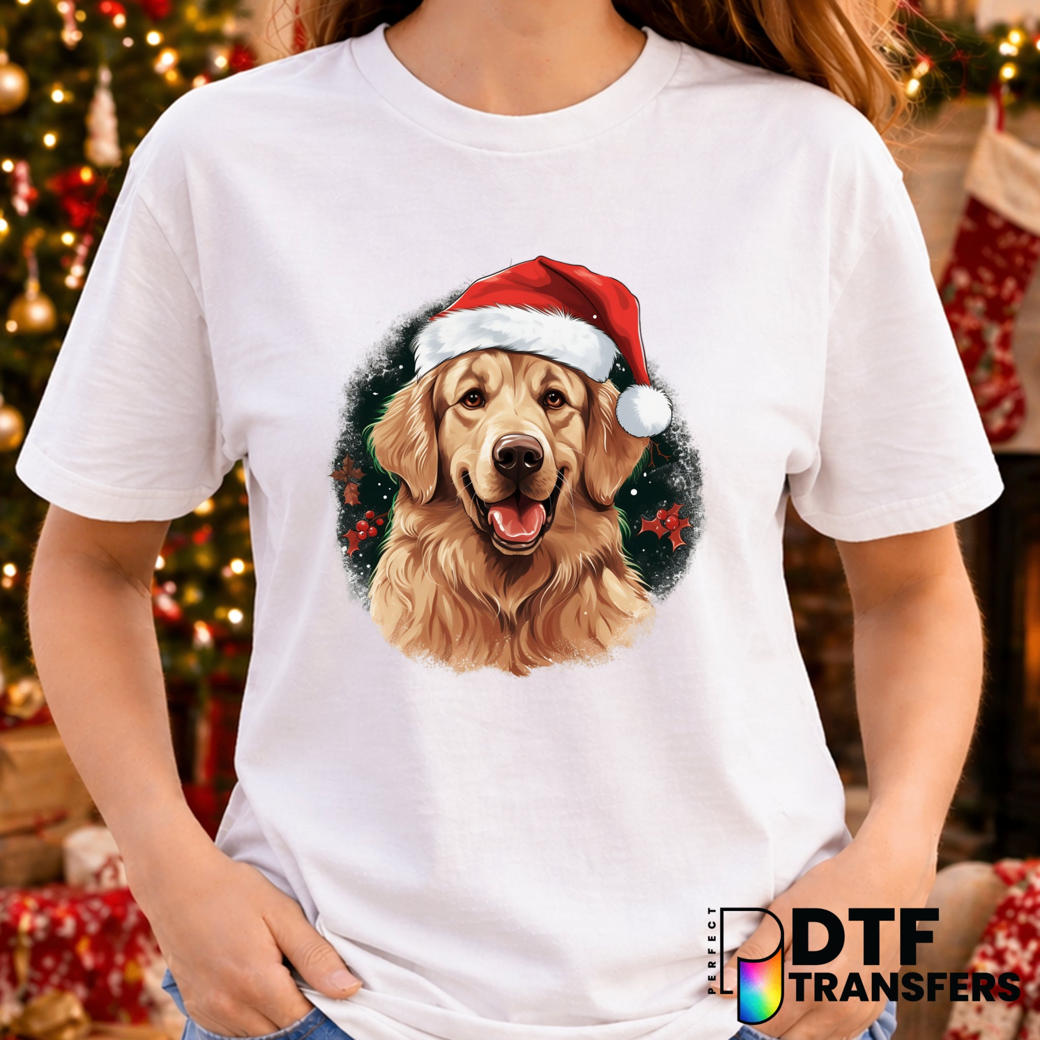 Christmas Dog Mom – Christmas DTF Transfer