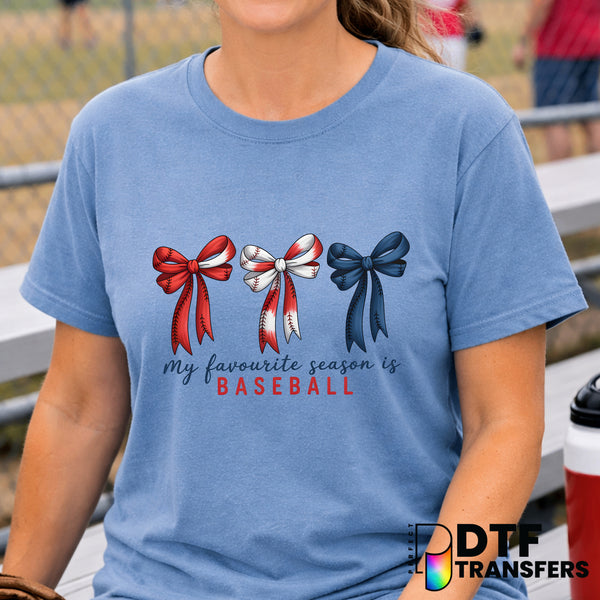 My Favorite Season is Baseball – Baseball DTF Transfer
