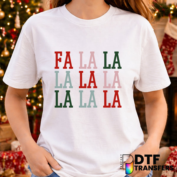Fa La La La – Christmas DTF Transfer