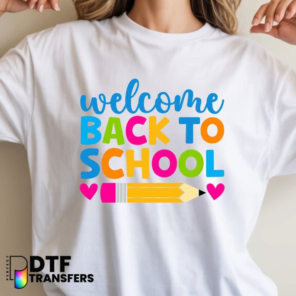 Welcome Back to School – Teacher DTF Transfer