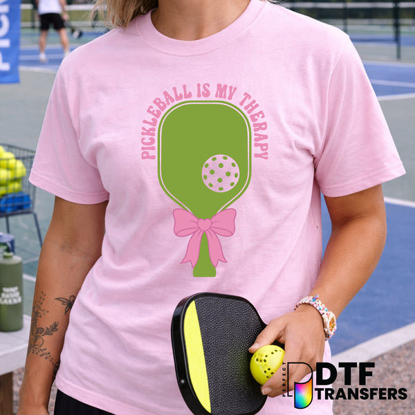 Pickleball is My Therapy – Pickleball DTF Transfer