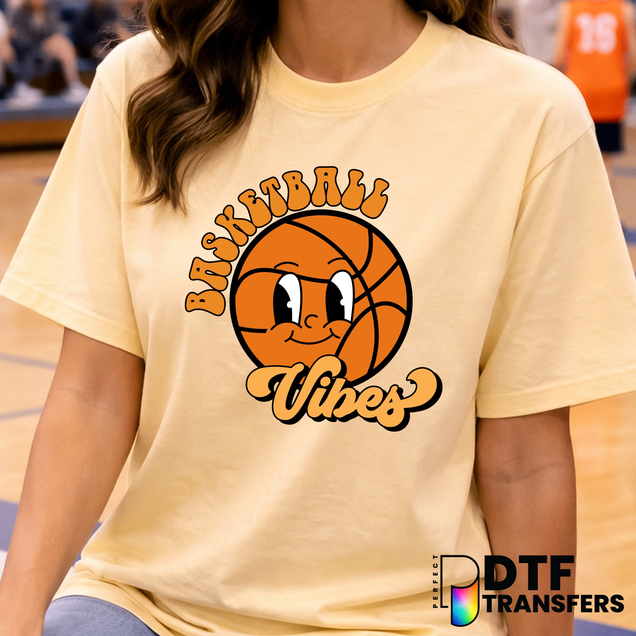 RETRO HOOPS – Basketball DTF Transfer