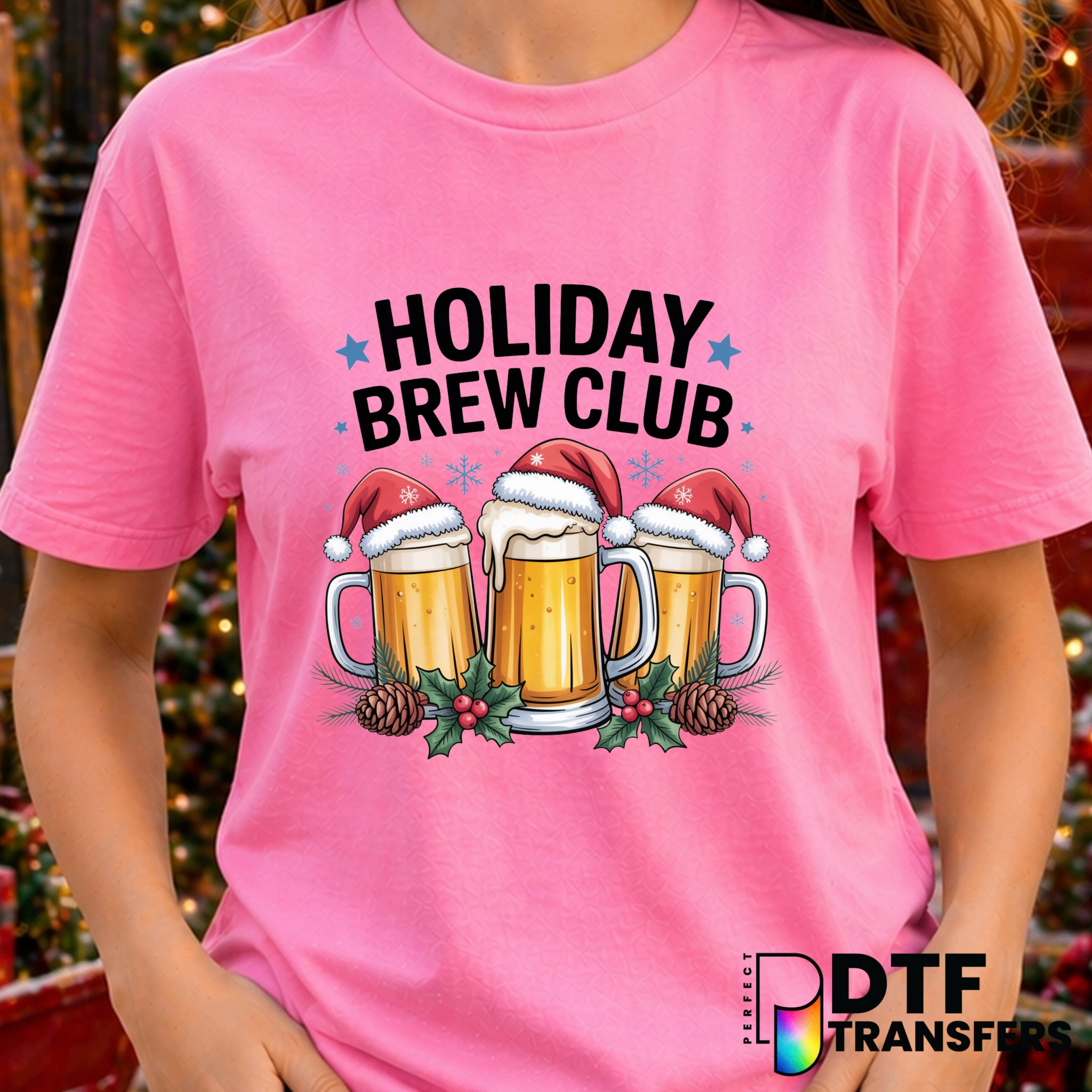 HOLIDAY BREW CLUB – Christmas DTF Transfer