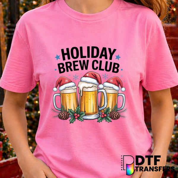 HOLIDAY BREW CLUB – Christmas DTF Transfer