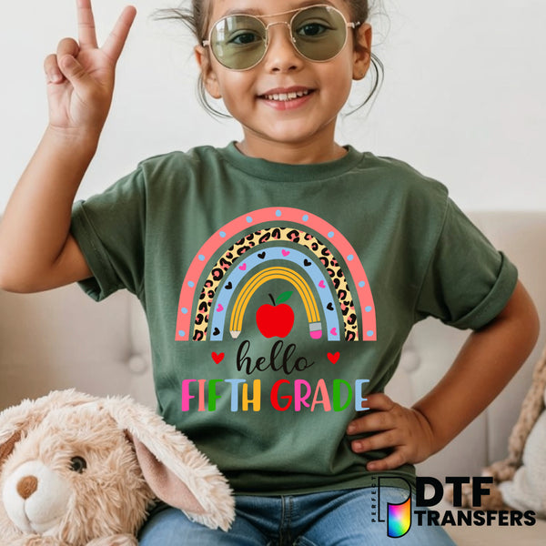 Hello Fifth Grade – Teacher DTF Transfer
