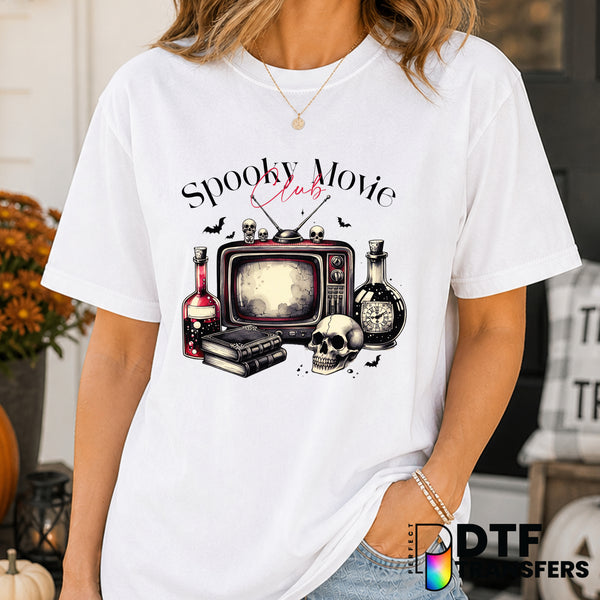 Spooky Movie Club – Halloween DTF Transfer