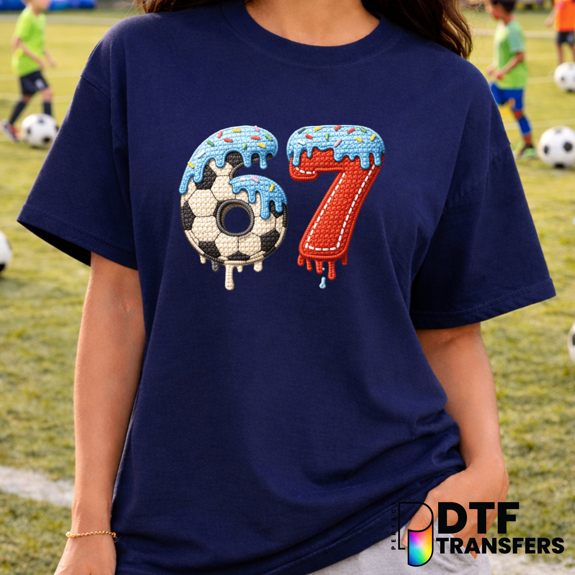 Dripping Soccer Ball – Soccer DTF Transfer