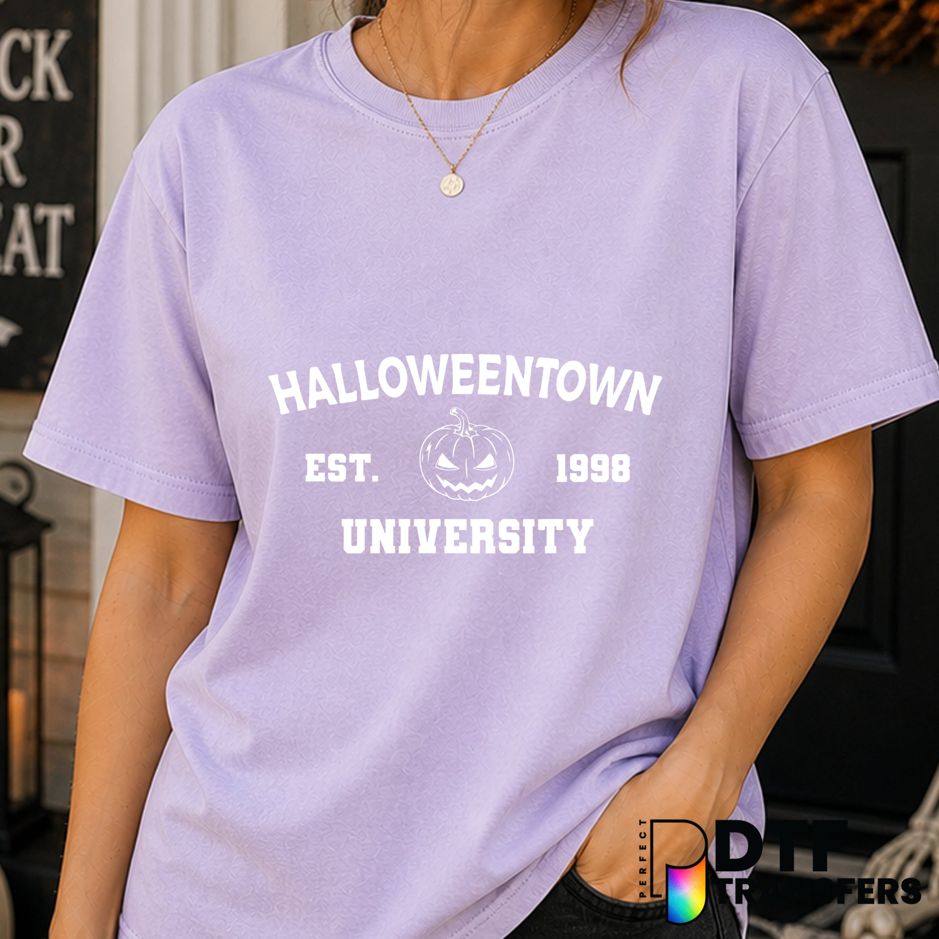 Halloweentown Pumpkin – Halloween DTF Transfer