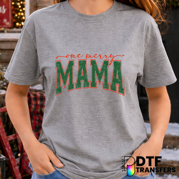 One Merry Mama – Christmas DTF Transfer
