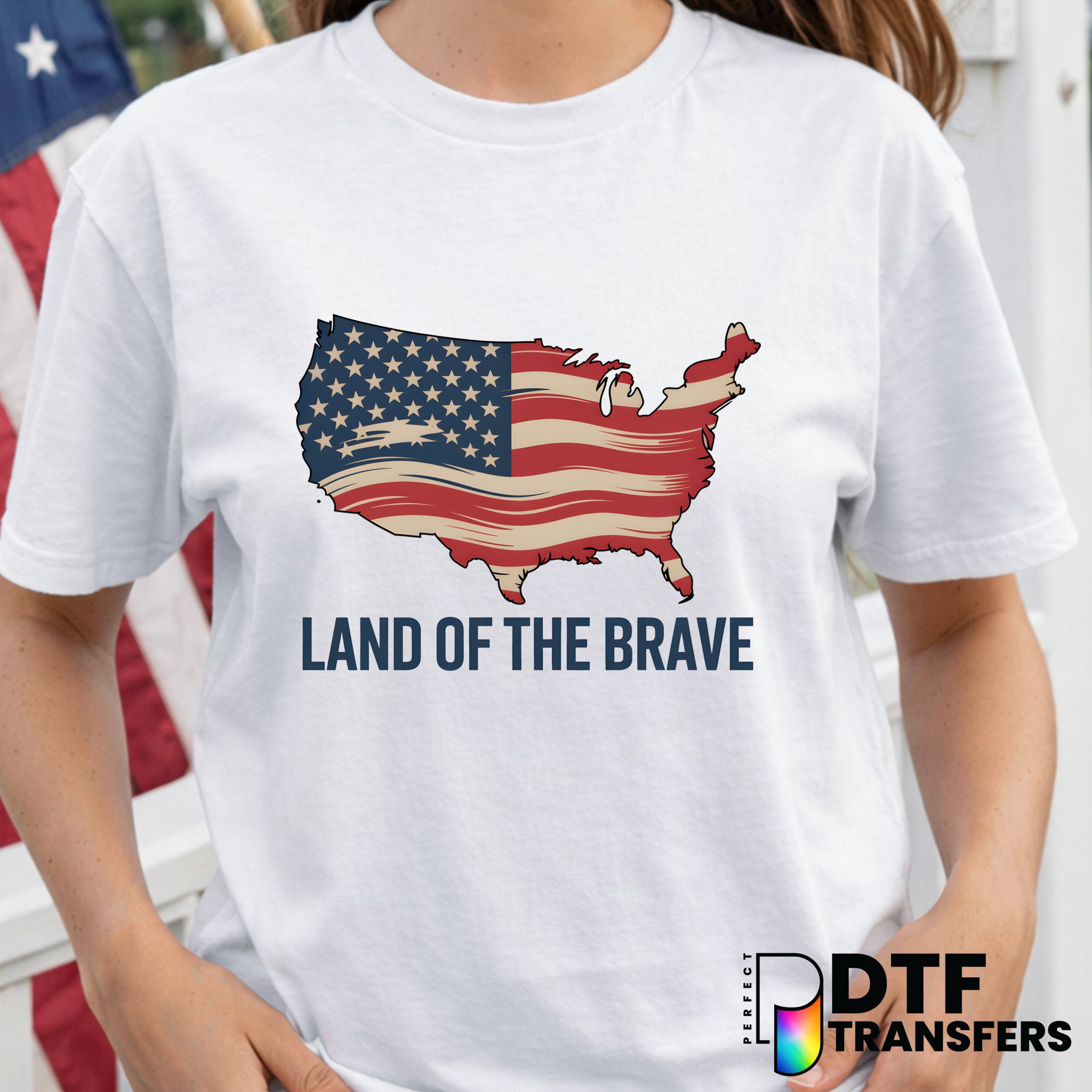 Land of The Brave – Fourth of July DTF Transfer