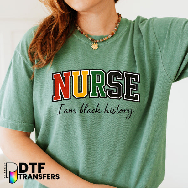 I Am Black History Nurse School Nurse – School Nurse DTF Transfer