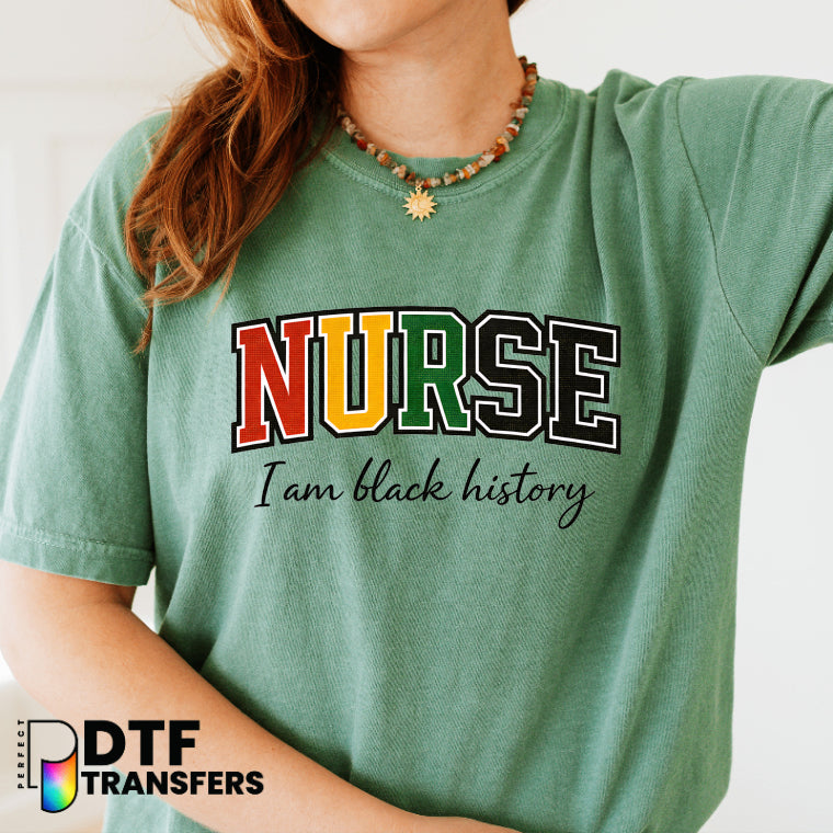 I Am Black History Nurse School Nurse – School Nurse DTF Transfer
