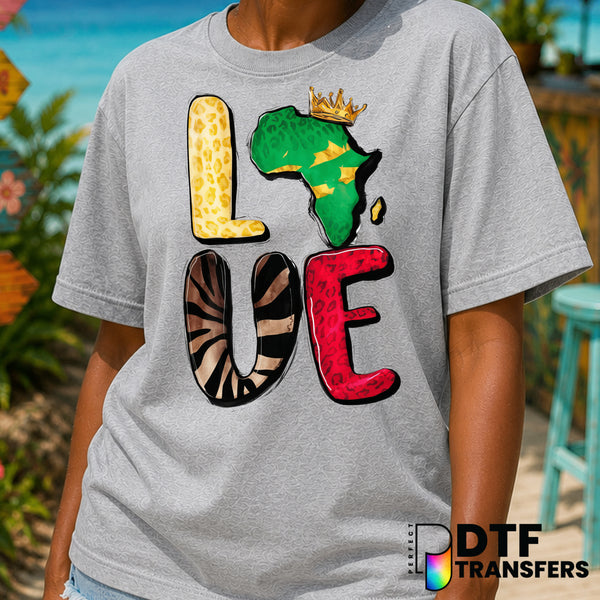 LOVE Juneteenth Black History – DTF Transfer
