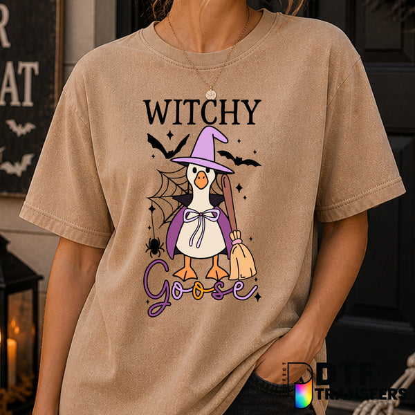 Witchy Goose – Halloween DTF Transfer