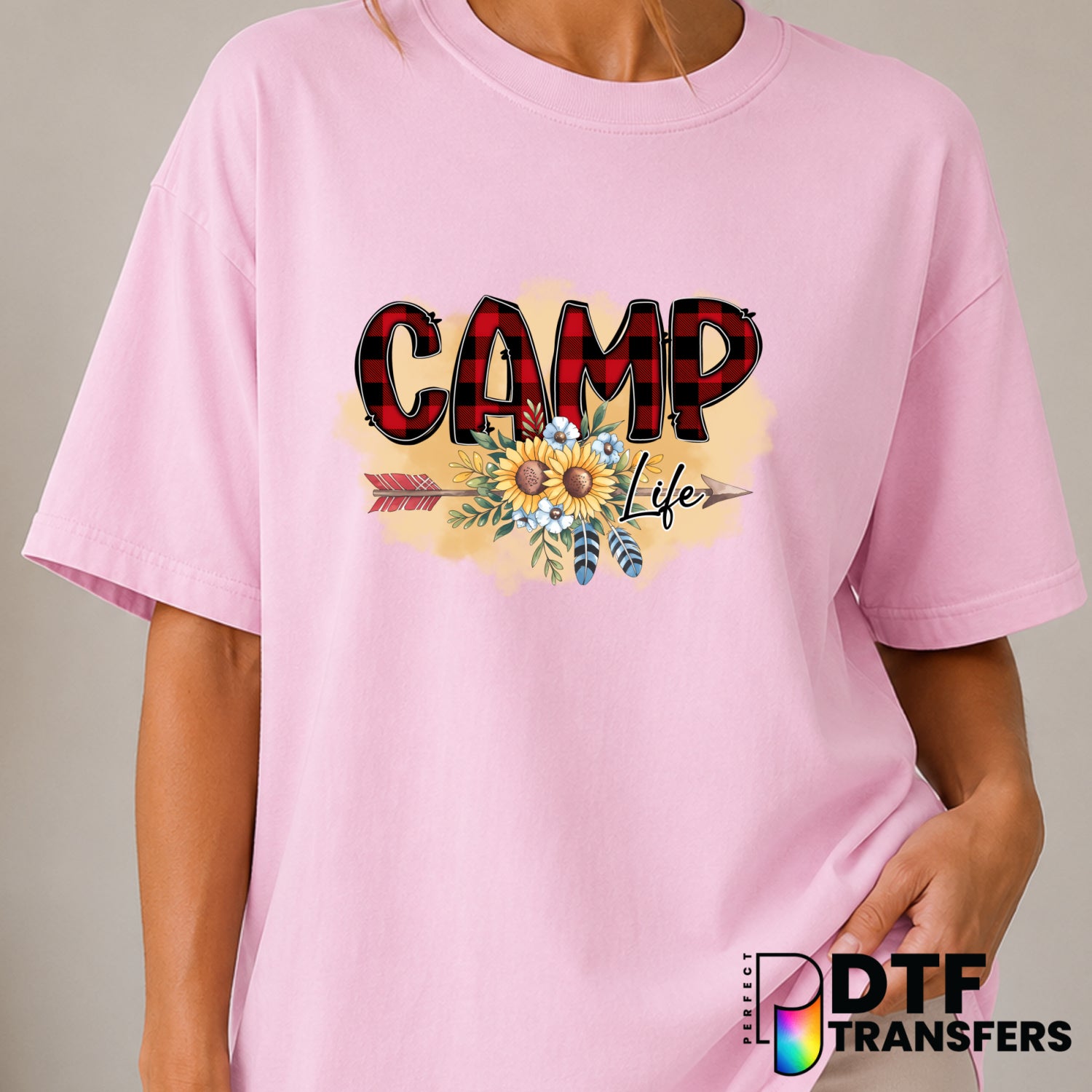 Camp Life – Camping DTF Transfer (view 1 of 2) – by Perfect DTF Transfers – Premade DTF Transfers – Camping, Outdoor
