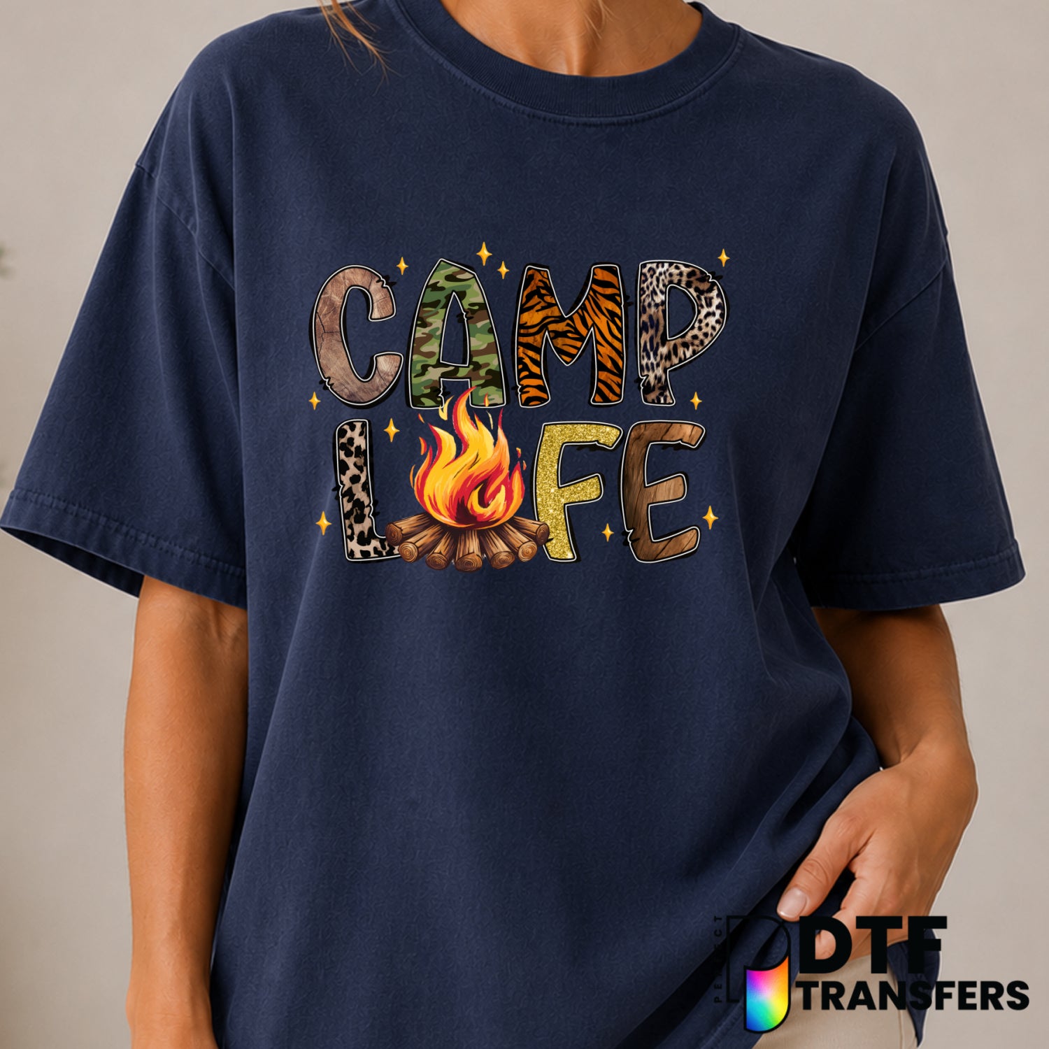 Camp Life – Camping DTF Transfer (view 2 of 2) – by Perfect DTF Transfers – Premade DTF Transfers – Camping, Outdoor
