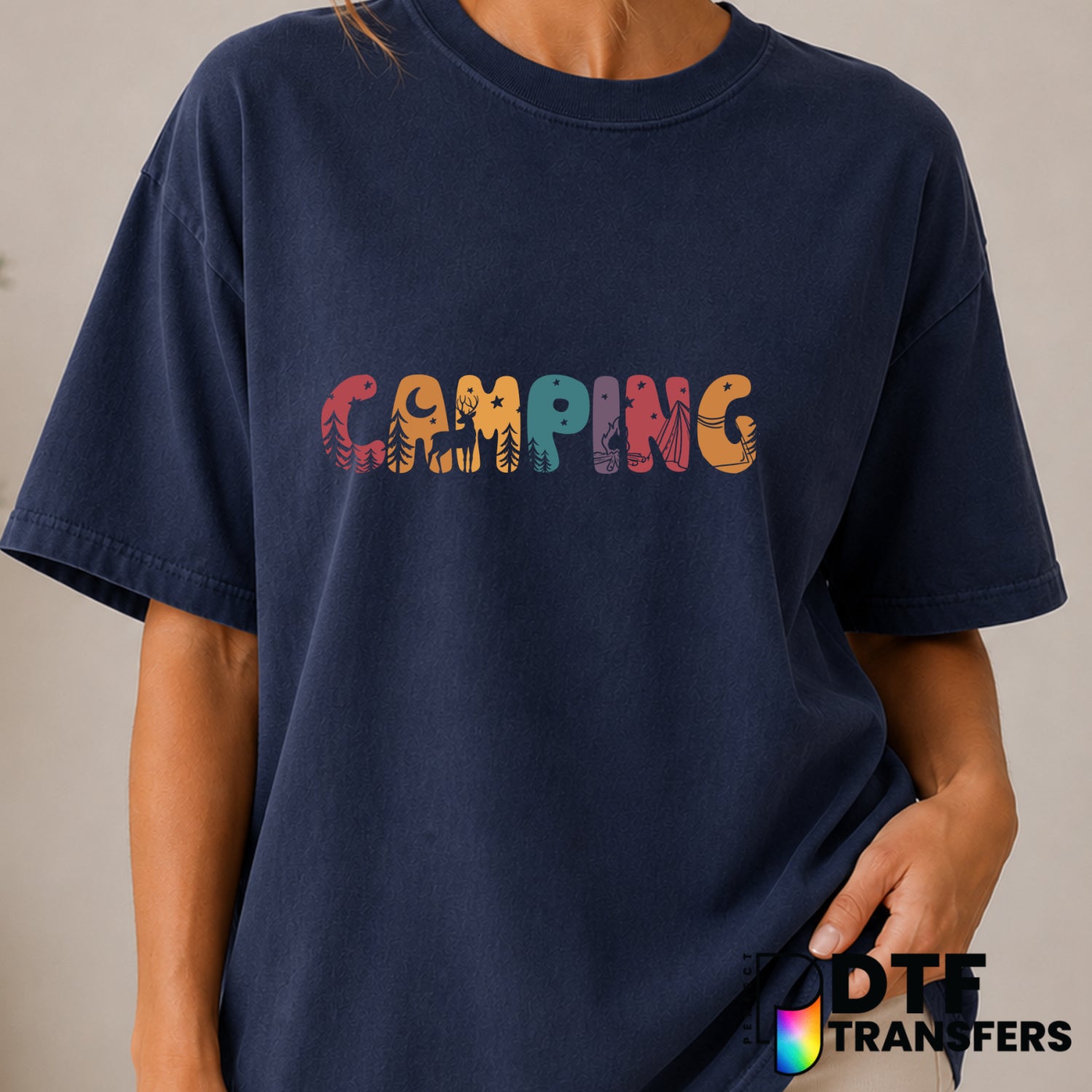 CAMPING LAKE LIFE – Camping DTF Transfer (view 1 of 2) – by Perfect DTF Transfers – Premade DTF Transfers – Camping, Outdoor