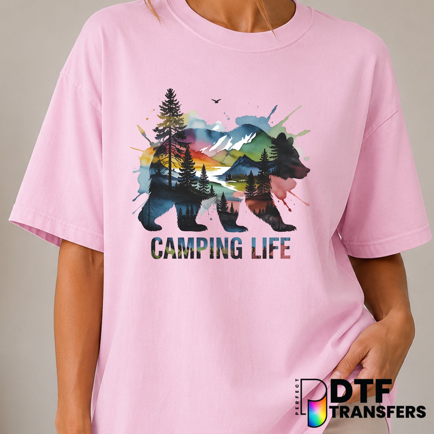 Camping Life – Camping DTF Transfer (view 1 of 2) – by Perfect DTF Transfers – Premade DTF Transfers – Camping, Outdoor