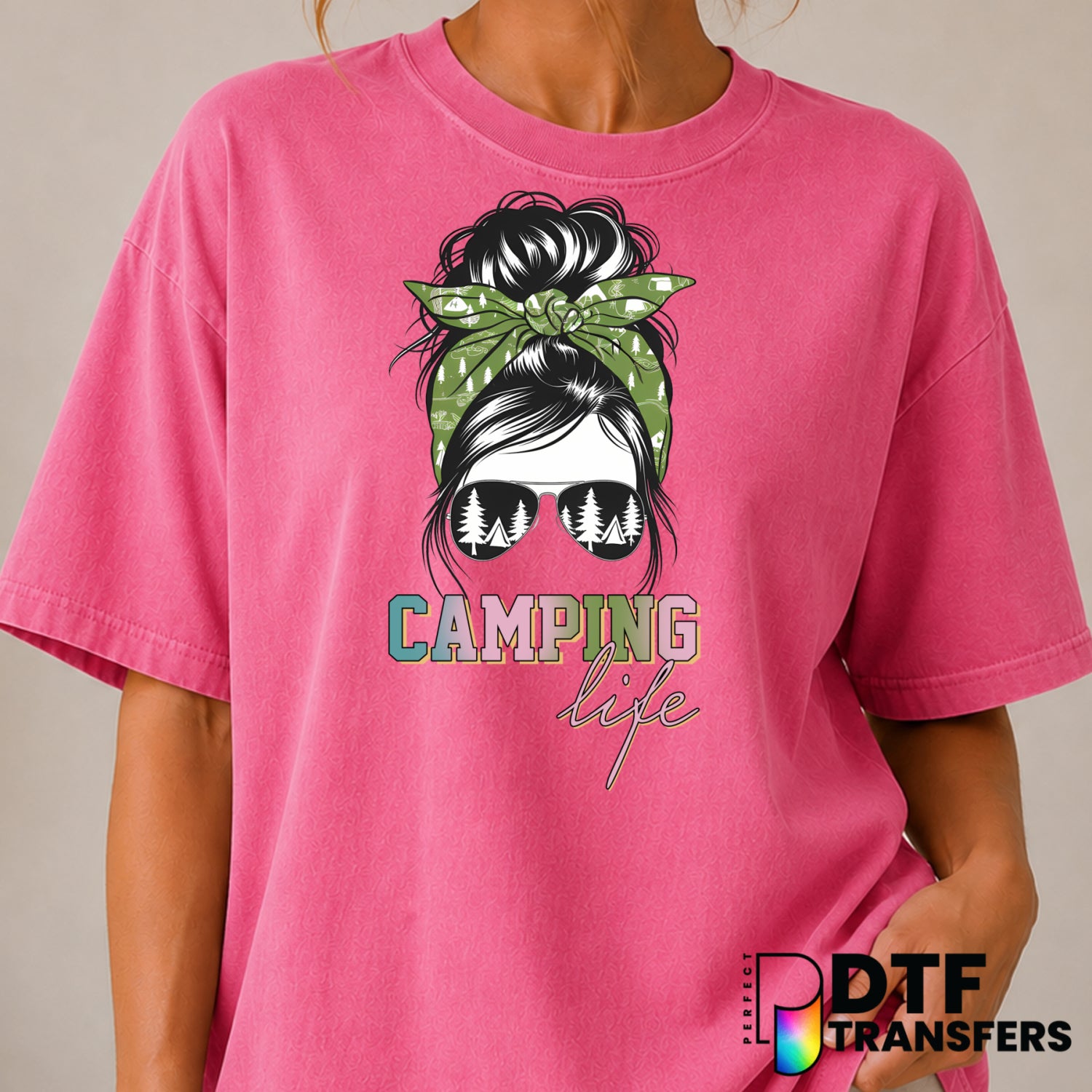 Camping Life – Camping DTF Transfer (view 1 of 2) – by Perfect DTF Transfers – Premade DTF Transfers – Camping, Outdoor