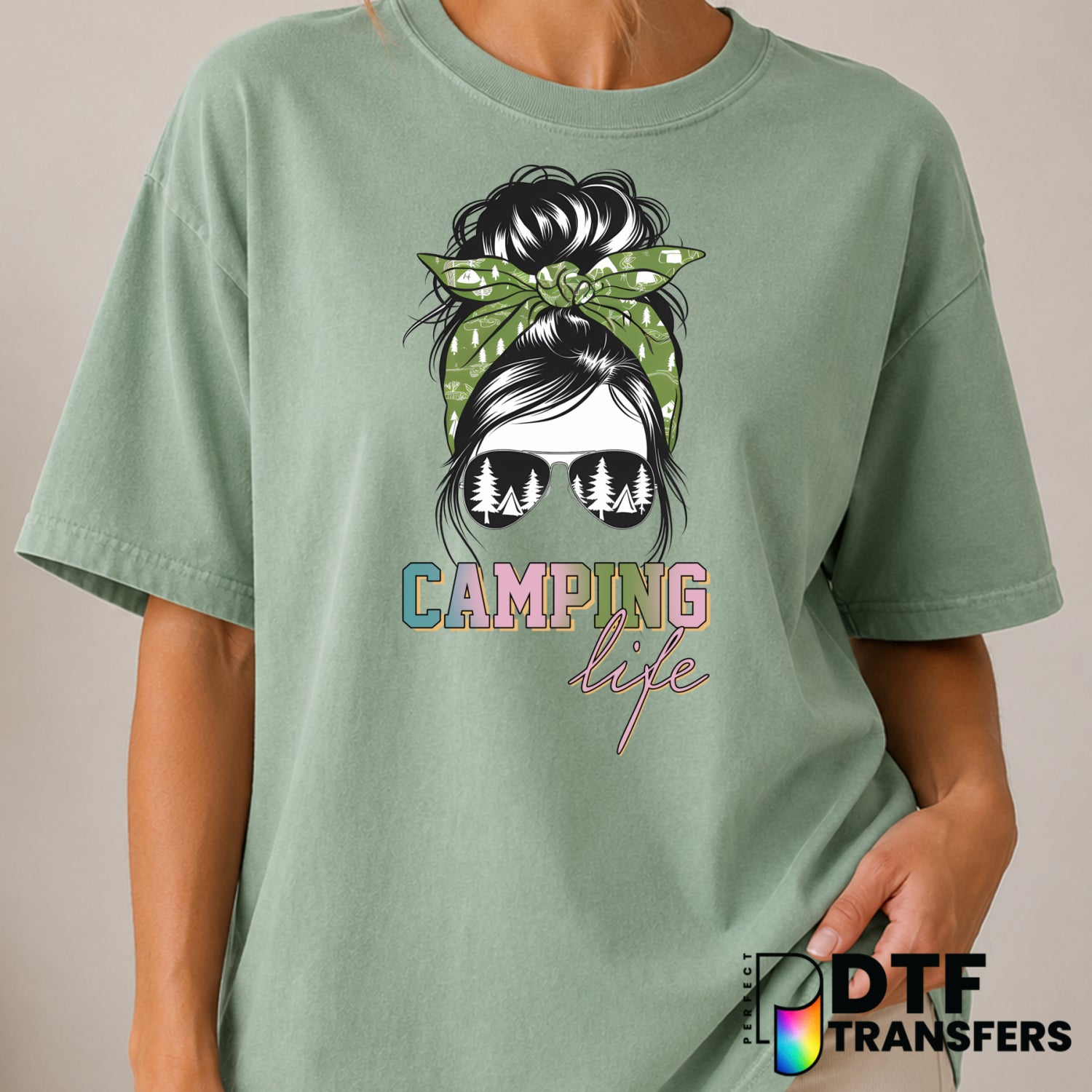 Camping Life – Camping DTF Transfer (view 2 of 2) – by Perfect DTF Transfers – Premade DTF Transfers – Camping, Outdoor