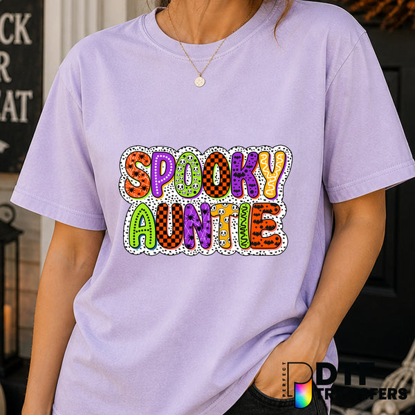 SPOOKY AUNTIE – Halloween DTF Transfer
