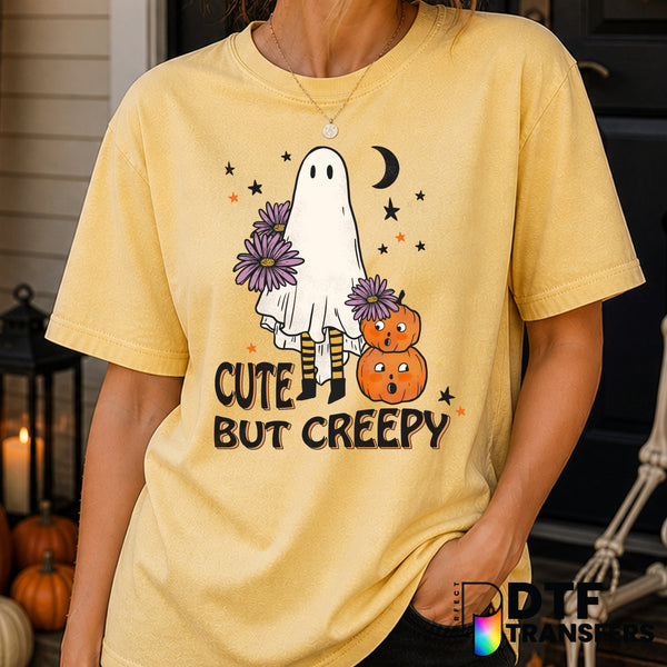 Cute But Creepy Ghost Halloween – DTF Transfer
